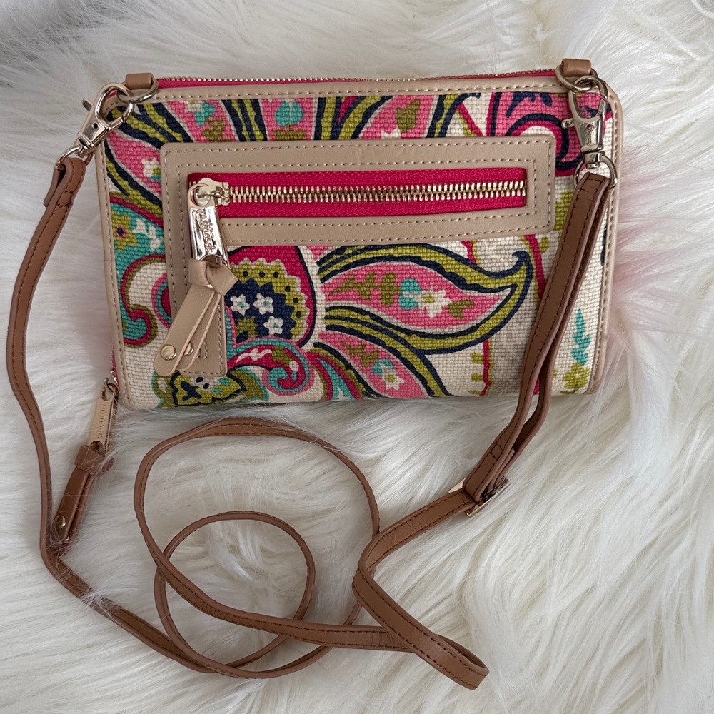 Spartina 449 Canvas Paisley Crossbody Bag